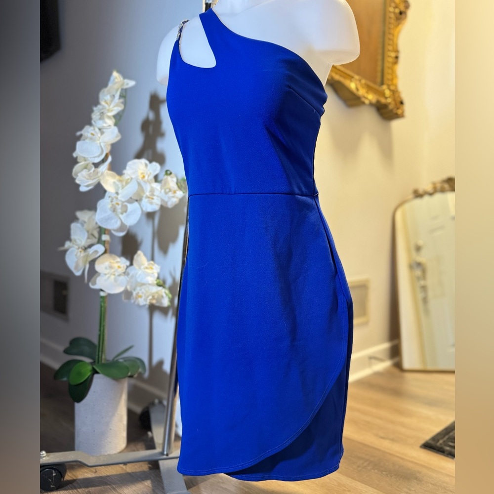 B Darlin Dresses Blue One Shoulder